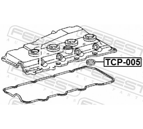 Ущільнення, кришка голівки циліндра TCP-005 FEBEST