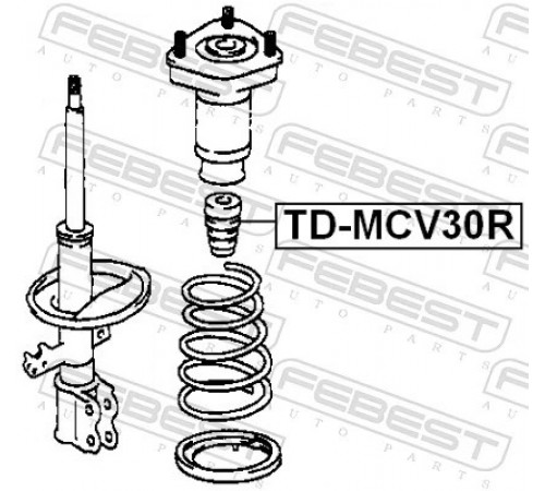 Буфер, підвіска TD-MCV30R FEBEST