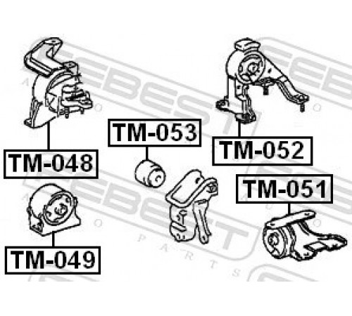 Опора, двигун TM-052 FEBEST
