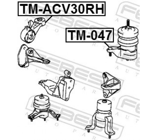 Опора, двигун TM-ACV30RH FEBEST