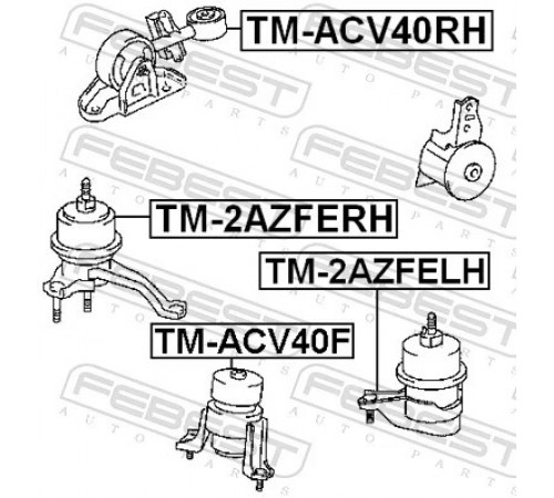 Опора, двигун TM-ACV40F FEBEST