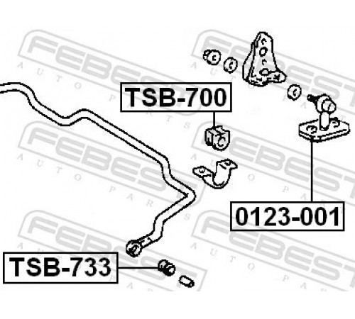Опора, стабілізатор TSB-733 FEBEST