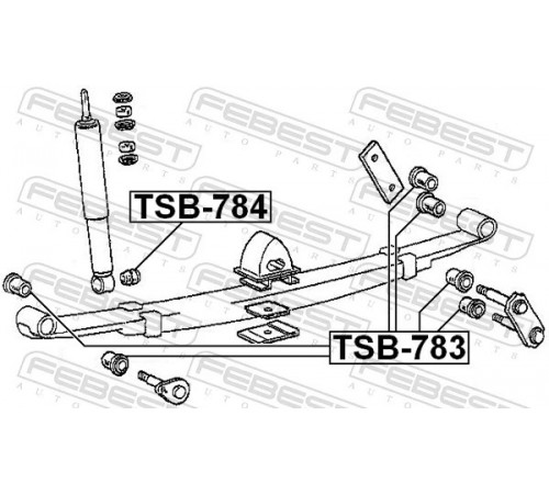 Розпірна трубка, амортизатор TSB-784 FEBEST