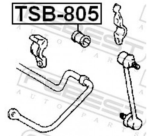 Опора, стабілізатор TSB-805 FEBEST