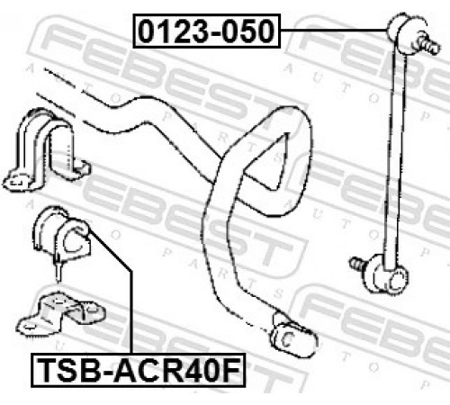 Опора, стабілізатор TSB-ACR40F FEBEST