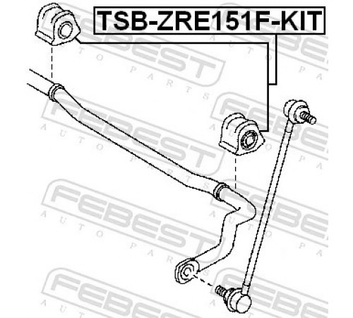 Ремонтний комплект, підшипник стабілізатора TSB-ZRE151F-KIT FEBEST
