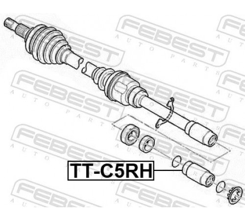 Комплект шарнірів, приводний вал TT-C5RH FEBEST