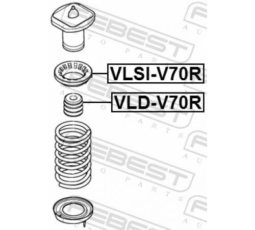 Буфер, підвіска VLD-V70R FEBEST