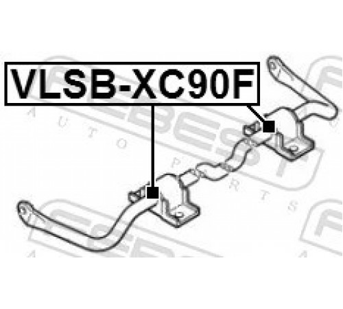 Опора, стабілізатор VLSB-XC90F FEBEST