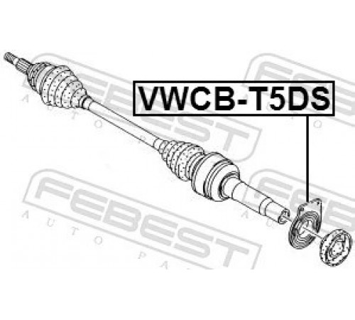 Підшипник, приводний вал VWCB-T5DS FEBEST