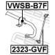 Опора, стабілізатор VWSB-B7F FEBEST