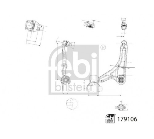 Важіль підвіски, підвіска коліс 179106 FEBI BILSTEIN