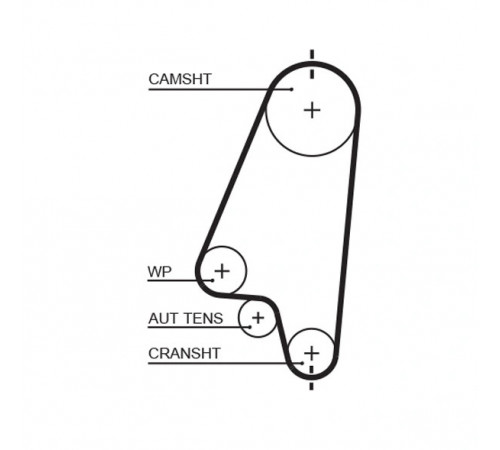 Комплект зубчастих ременів K015310XS GATES