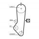 Комплект зубчастих ременів K015357XS GATES