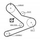 Комплект зубчастих ременів K015495XS GATES