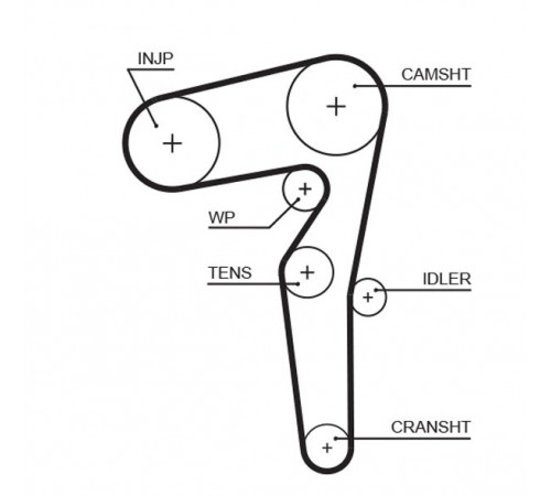 Комплект зубчастих ременів K015646XS GATES