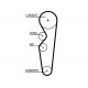 Комплект зубчастих ременів K015665XS GATES