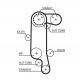 Комплект зубчастих ременів K025565XS GATES