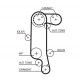 Комплект зубчастих ременів K045565XS GATES