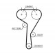Комплект зубчастих ременів K075680XS GATES