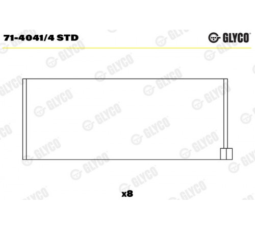 Підшипник шатуна 71-4041/4 STD GLYCO