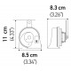 Звуковий сигнал 3FH007424-801 HELLA