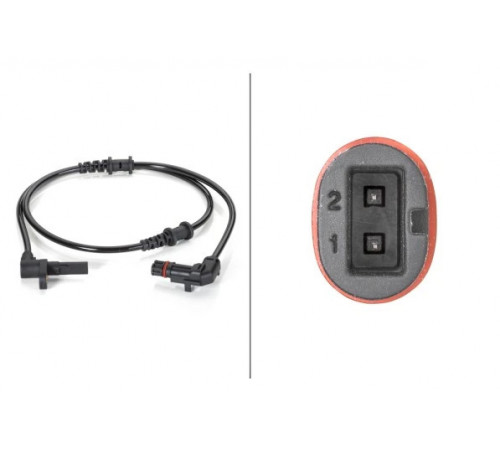 Датчик, кількість обертів колеса 6PU012806-361 HELLA