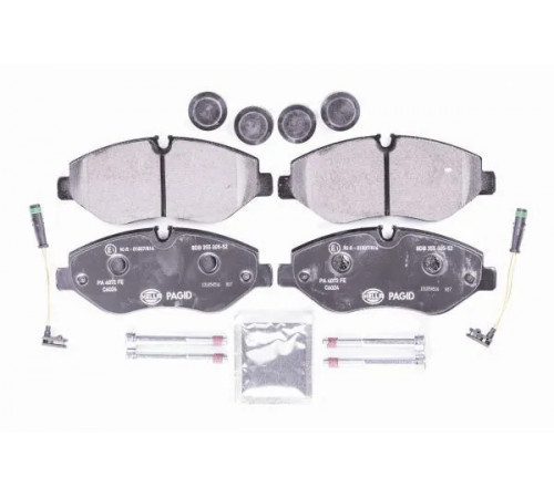Комплект гальмівних накладок, дискове гальмо 8DB355005-521 HELLA PAGID