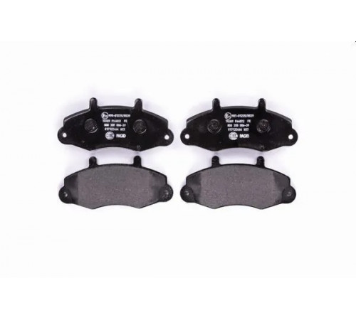 Комплект гальмівних накладок, дискове гальмо 8DB355006-391 HELLA PAGID