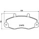 Комплект гальмівних накладок, дискове гальмо 8DB355006-391 HELLA PAGID