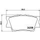 Комплект гальмівних накладок, дискове гальмо 8DB355006-881 HELLA PAGID