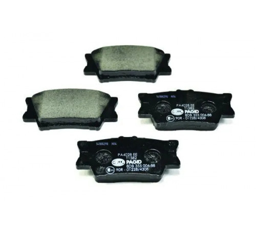 Комплект гальмівних накладок, дискове гальмо 8DB355006-881 HELLA PAGID