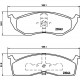 Комплект гальмівних накладок, дискове гальмо 8DB355007-941 HELLA PAGID