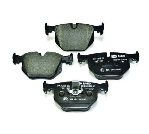 Комплект гальмівних накладок, дискове гальмо 8DB355008-091 HELLA PAGID