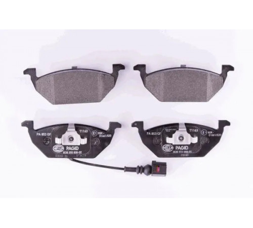 Комплект гальмівних накладок, дискове гальмо 8DB355008-551 HELLA PAGID
