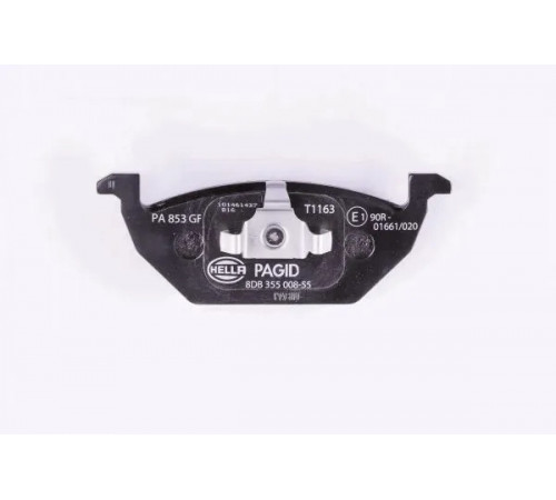 Комплект гальмівних накладок, дискове гальмо 8DB355008-551 HELLA PAGID