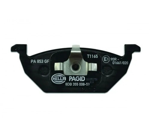 Комплект гальмівних накладок, дискове гальмо 8DB355008-591 HELLA PAGID