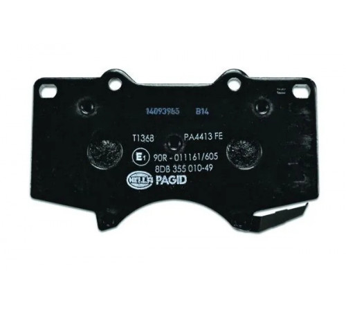 Комплект гальмівних накладок, дискове гальмо 8DB355010-491 HELLA PAGID