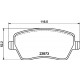 Комплект гальмівних накладок, дискове гальмо 8DB355010-851 HELLA PAGID