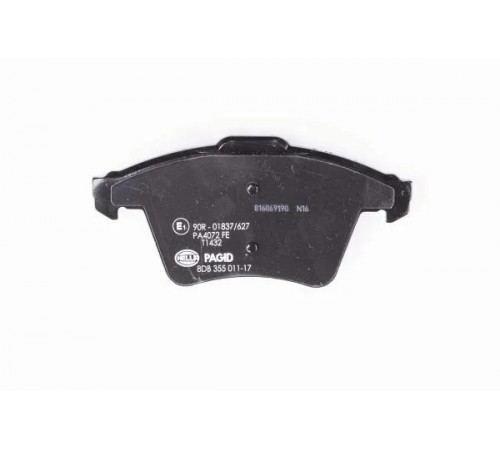 Комплект гальмівних накладок, дискове гальмо 8DB355011-171 HELLA PAGID