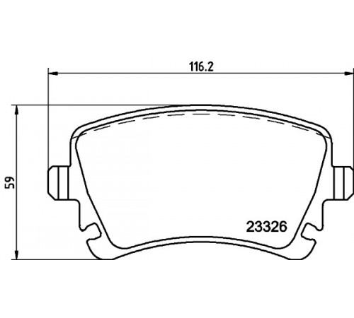 Комплект гальмівних накладок, дискове гальмо 8DB355011-531 HELLA PAGID