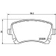 Комплект гальмівних накладок, дискове гальмо 8DB355011-531 HELLA PAGID