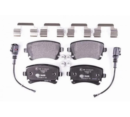 Комплект гальмівних накладок, дискове гальмо 8DB355011-531 HELLA PAGID