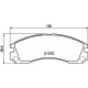 Комплект гальмівних накладок, дискове гальмо 8DB355011-751 HELLA PAGID