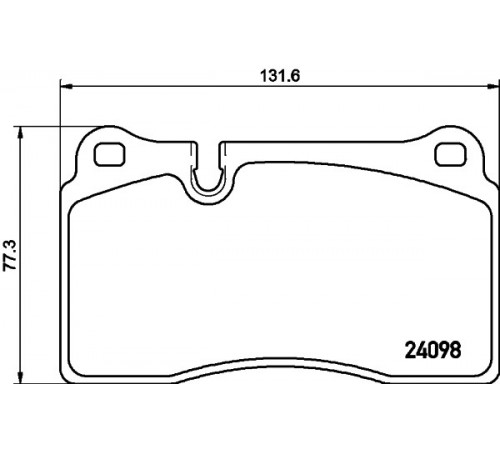 Комплект гальмівних накладок, дискове гальмо 8DB355011-851 HELLA PAGID