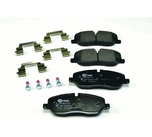 Комплект гальмівних накладок, дискове гальмо 8DB355011-971 HELLA PAGID