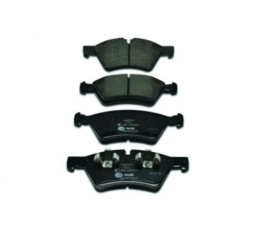 Комплект гальмівних накладок, дискове гальмо 8DB355012-011 HELLA PAGID