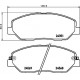 Комплект гальмівних накладок, дискове гальмо 8DB355012-371 HELLA PAGID