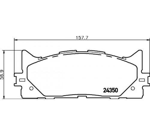 Комплект гальмівних накладок, дискове гальмо 8DB355012-401 HELLA PAGID