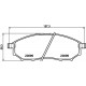 Комплект гальмівних накладок, дискове гальмо 8DB355013-141 HELLA PAGID